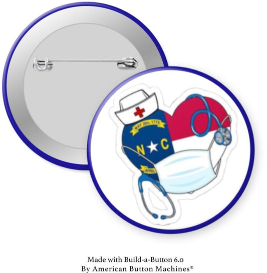 Nurse with Supplies and Heart Magnet - Magnets and Memories