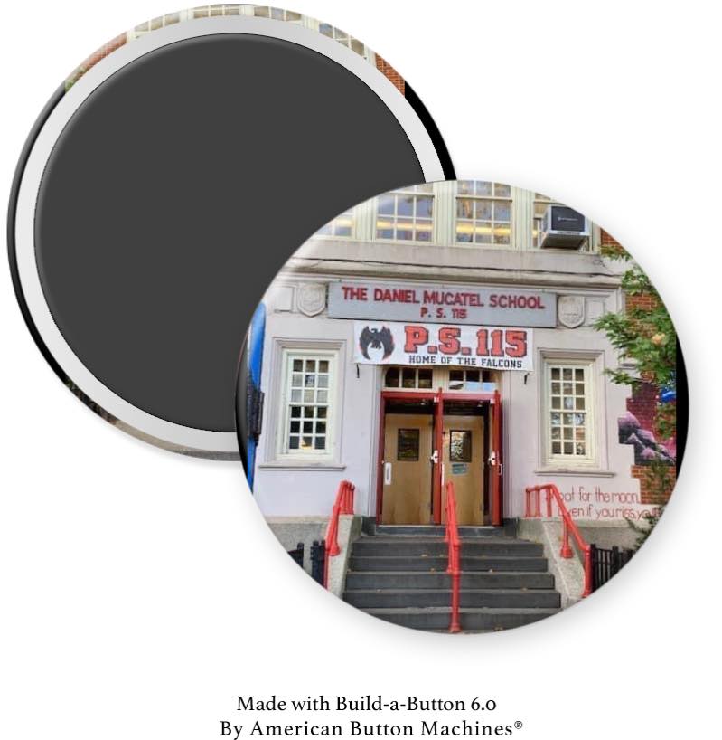 P.S. 115 Home Of The Falcons Banner Magnet - Magnets and Memories
