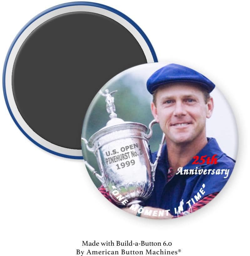 Payne Stewart with Trophy 25th Anniversary Magnet - Magnets and Memories