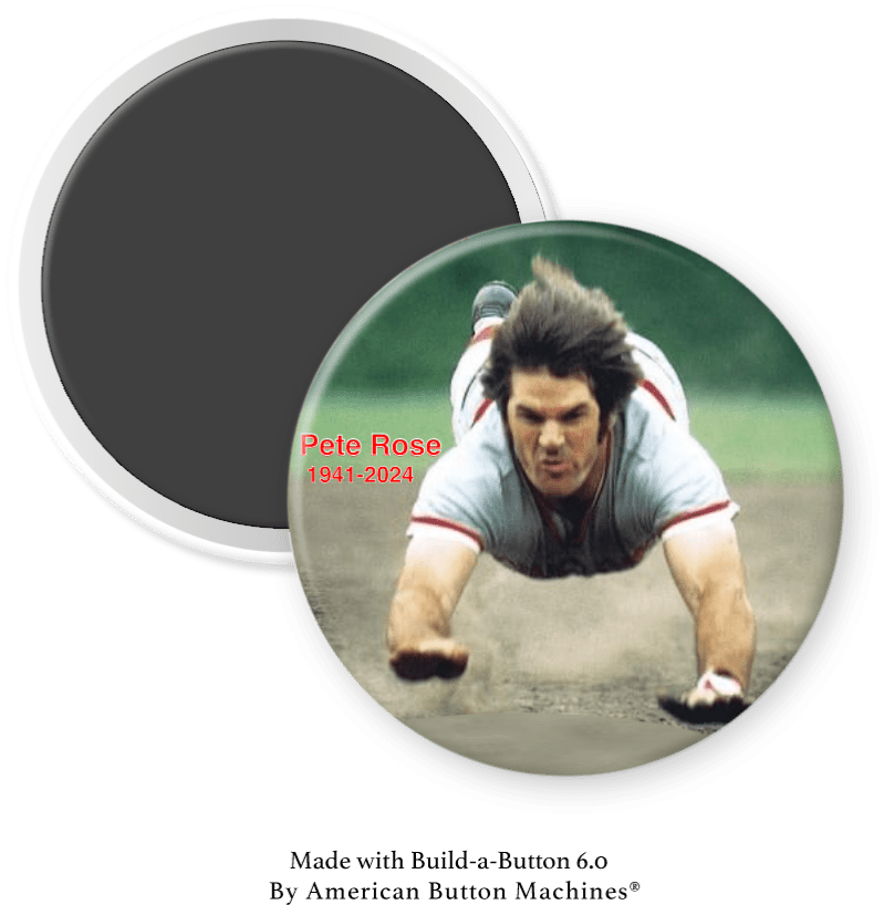 Pete Rose Magnet - Magnets and Memories