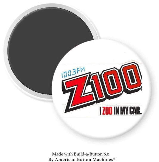 Radio Station 100.3 FM Z100 Magnet - Magnets and Memories