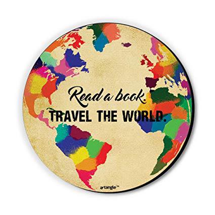 Read a Book Travel the World Magnet - Magnets and Memories