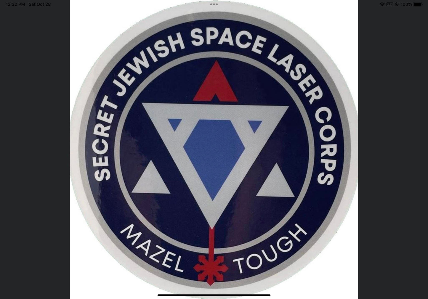 Secret Jewish Space Laser Corps Magnet - Magnets and Memories
