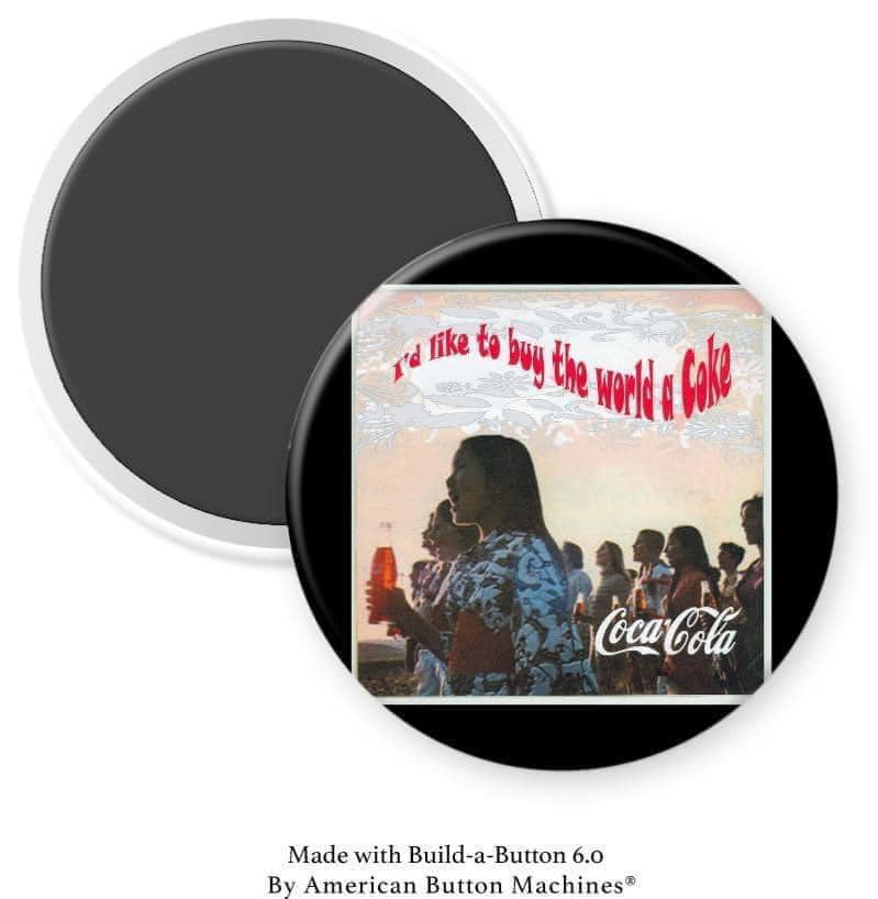 Song “I’d Like to Buy the World a Coke” Magnet - Magnets and Memories