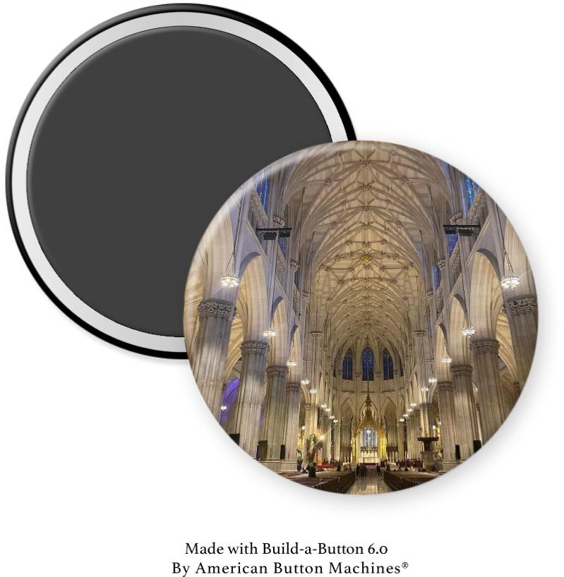 St. Patrick’s Cathedral Inside Magnet - Magnets and Memories