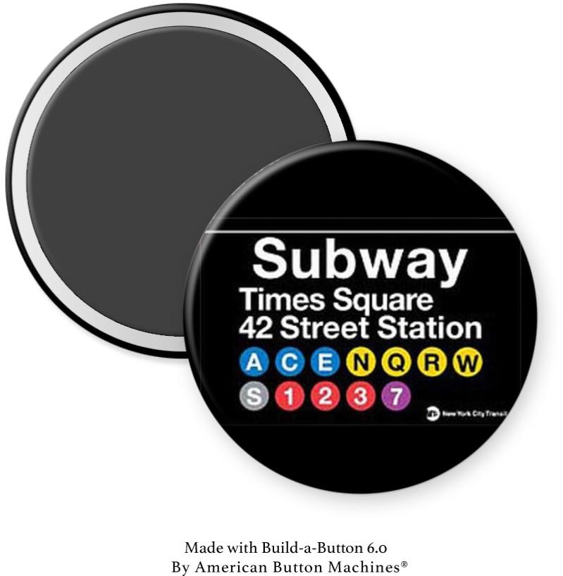 Times Square Subway Sign Magnet - Magnets and Memories