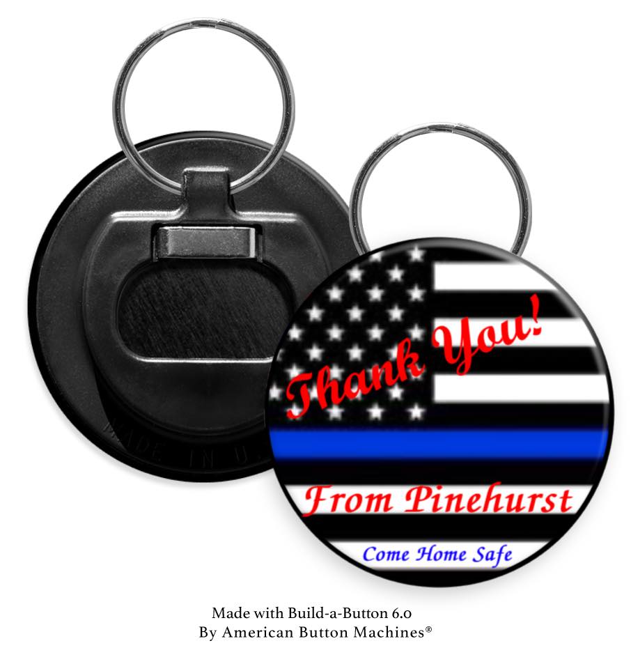 To Pinehurst Police: “Thank You from Pinehurst…” Bottle Opener - Magnets and Memories