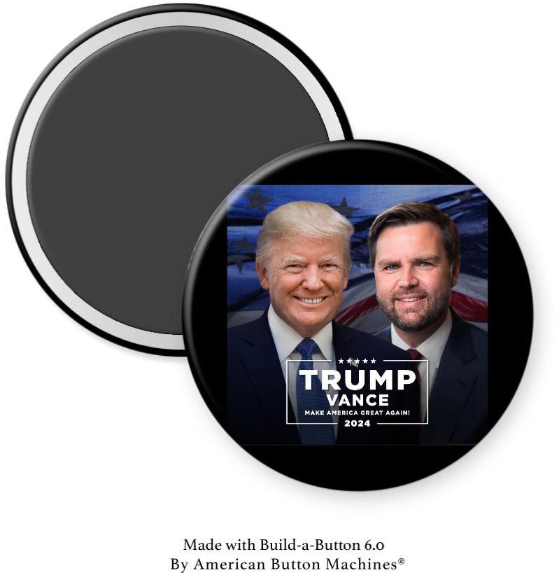 Trump Vance Image MAGA 2024 Magnet - Magnets and Memories