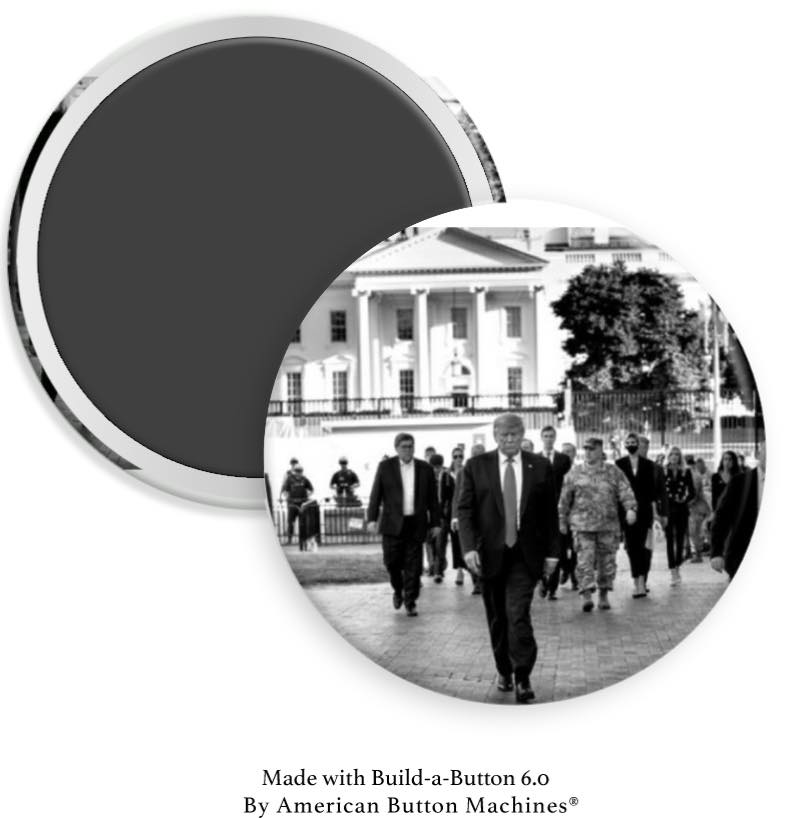 Trump Walk White House to Church Magnet - Magnets and Memories