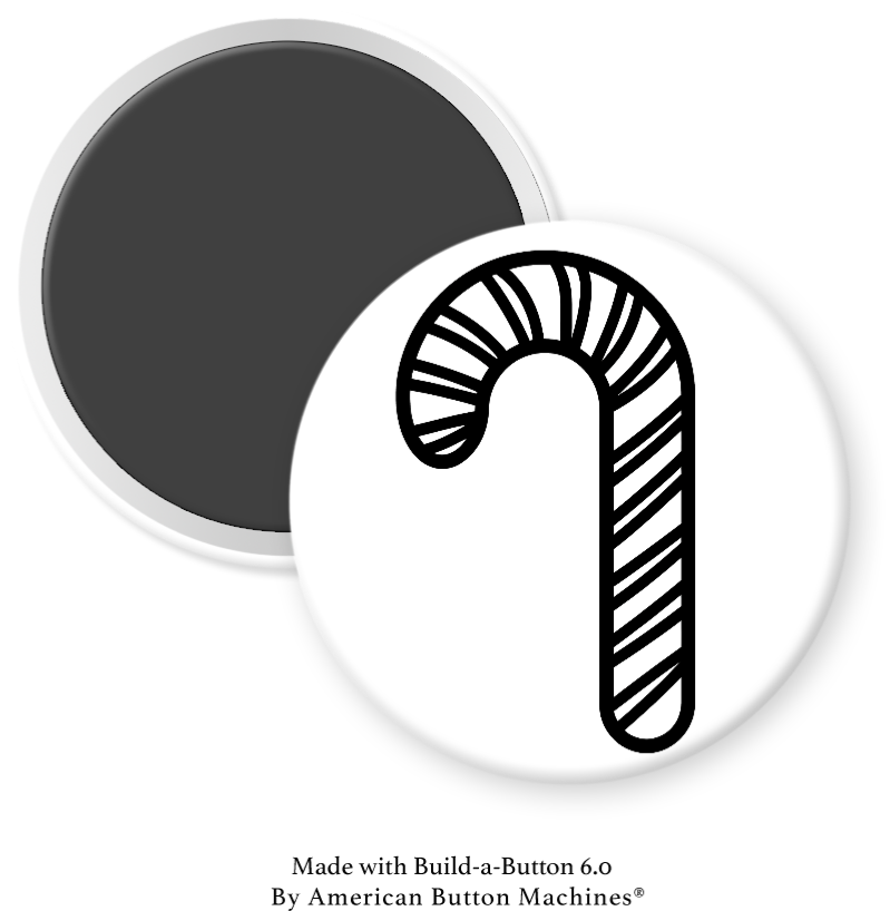 Candy Cane to Color - Magnets and Memories