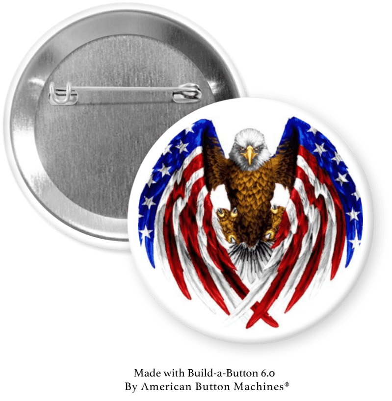 Eagle with American Flag as Wings - Magnets and Memories