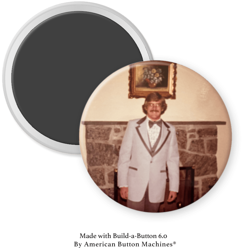 Leisure Suit 1970s American kitsch - Magnets and Memories