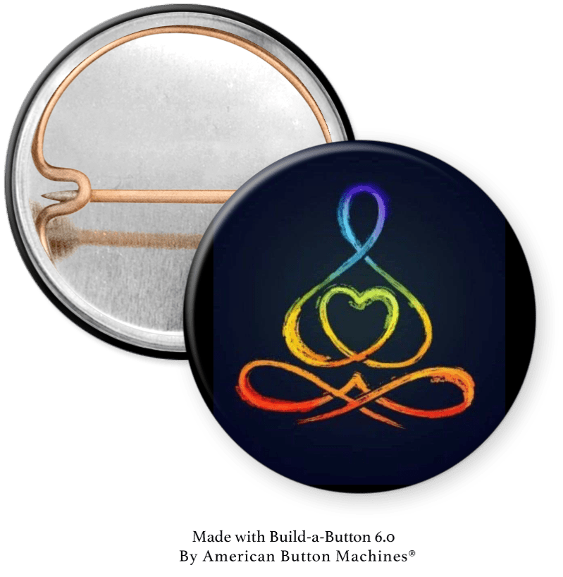 Yoga Pose Pinback - Magnets and Memories 