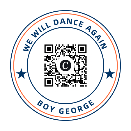Boy George refrigerator magnet with "Stands with Israel" message, featuring vibrant colors and a playful design by Magnets and Memories.