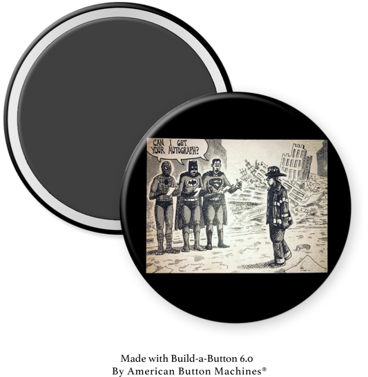 Superhero’s Thanking a Firefighter - Magnets and Memories 