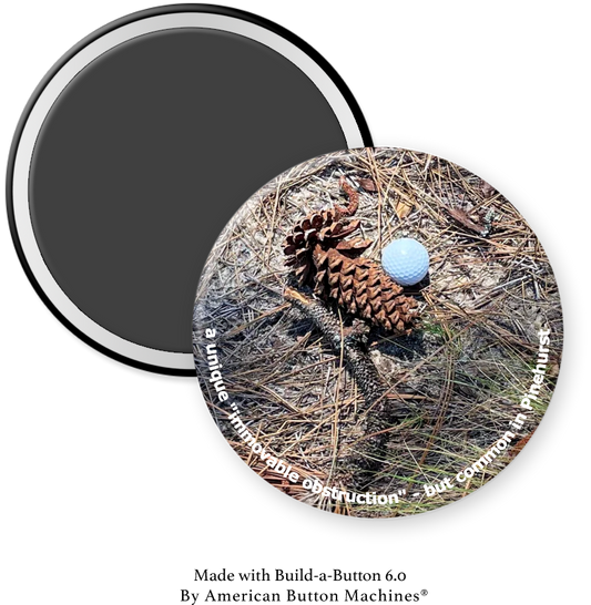 A Common “Bad Lie” on a Pinehurst Golf Course - Magnets and Memories 