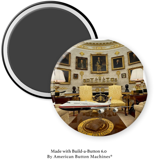 Oval Office with Gold Upgrades 2025 - Magnets and Memories 