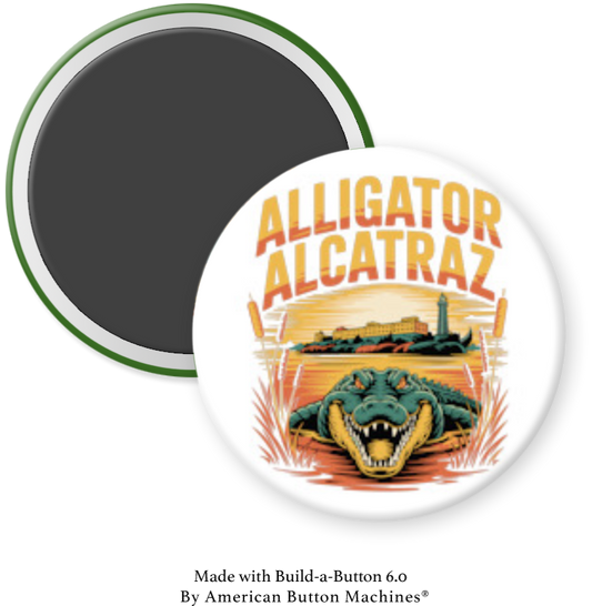 Alligator Alcatraz  w Building - Magnets and Memories 