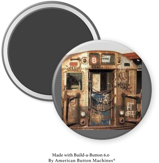 B Train to Coney Island, NY - Magnets and Memories 