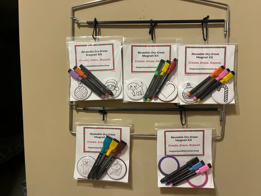 Reusable Dry-Erase Magnet Kit for Kids