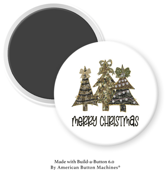 Christmas Trees with “Merry Christmas”