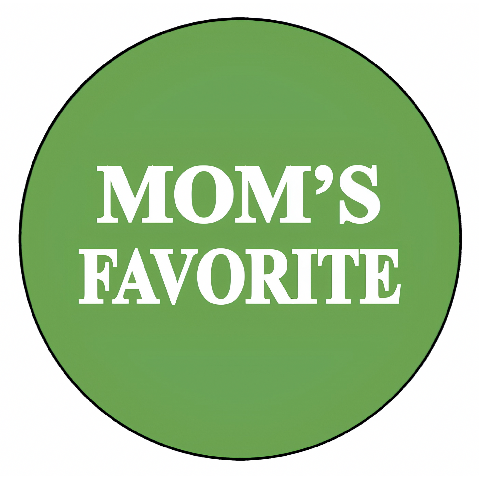 Mom’s Favorite refrigerator magnet by Magnets and Memories featuring a colorful design and playful lettering.