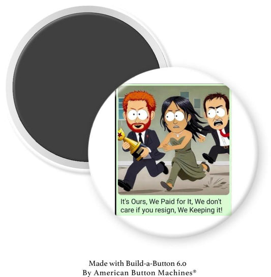 Harry Runs Away with Paid Award on South Park Magnet - Magnets and Memories 