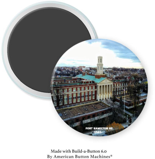 Fort Hamilton High School Aerial Magnet - Magnets and Memories 