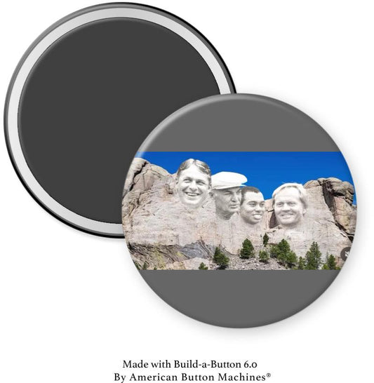 Golfers of Mount Rushmore Magnet - Magnets and Memories 