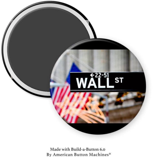 Wall Street Sign Magnet - Magnets and Memories 
