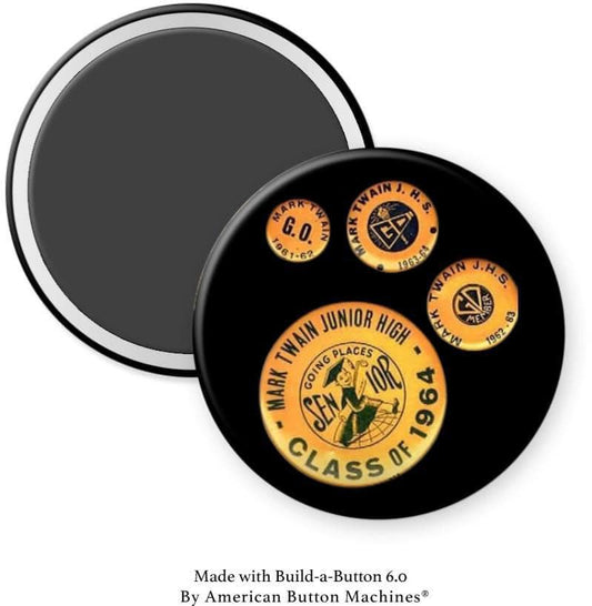 Mark Twain Junior High School Brooklyn Logo Magnet - Magnets and Memories 