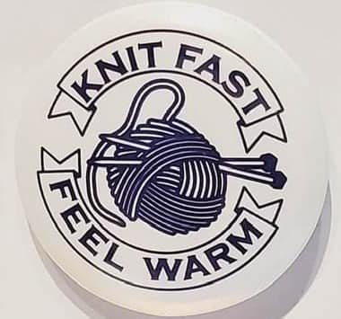 Knit Fast Feel Warm Magnet - Magnets and Memories 