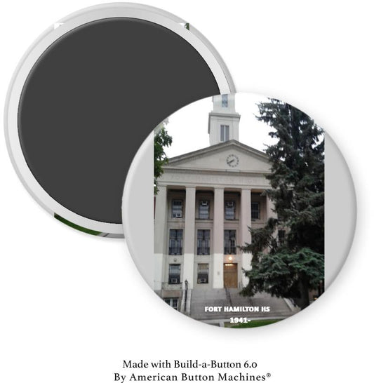 Fort Hamilton High School Front Magnet - Magnets and Memories 