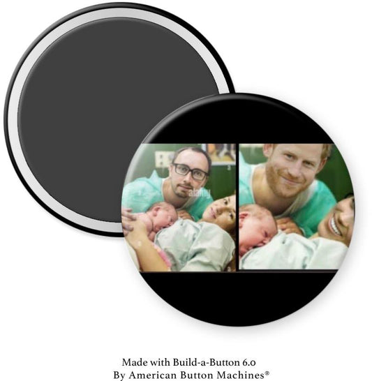 Meghan and Harry Fake Birth at Hospital Magnet - Magnets and Memories 