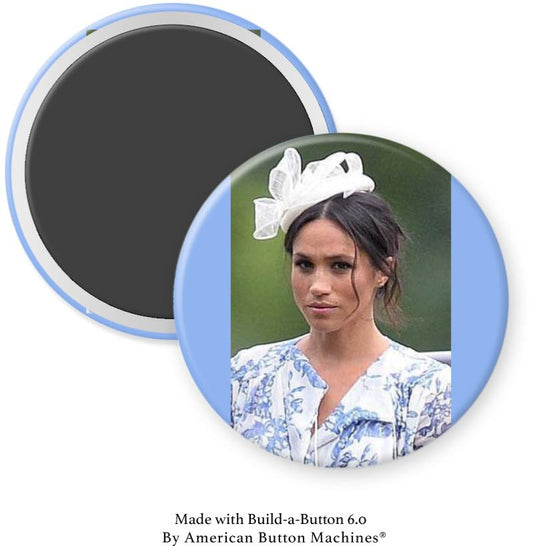 Meghan M in Blue Dress Sulking Magnet - Magnets and Memories 