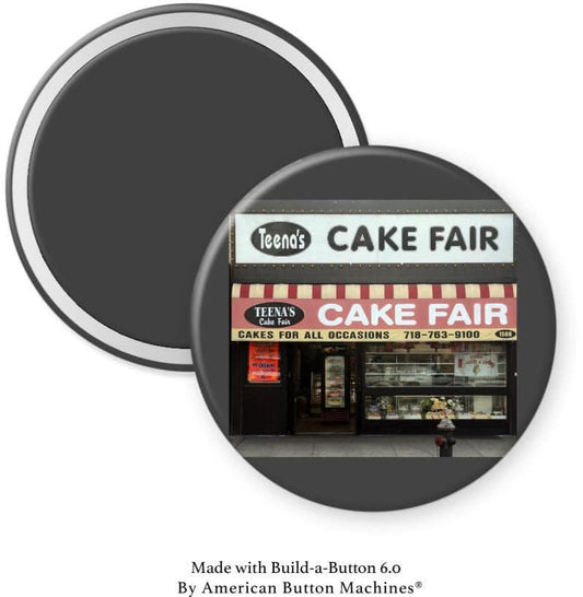 Teena's Cake Fair Bakery Front Magnet - Magnets and Memories