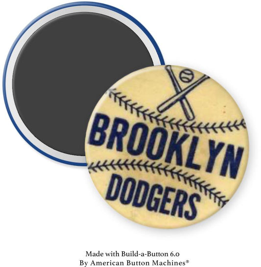 Brooklyn Dodgers Baseball Magnet - Magnets and Memories 