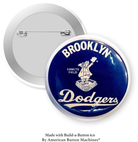 Brooklyn Dodgers Ebbets Field Pinback - Magnets and Memories 