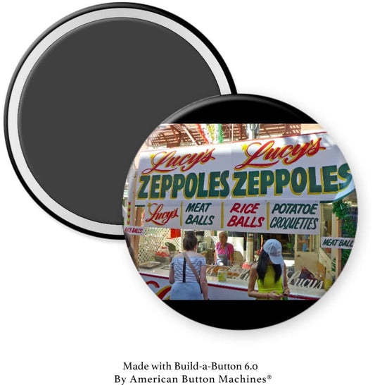 Zeppoles at San Gennaro Festival NY Magnet - Magnets and Memories