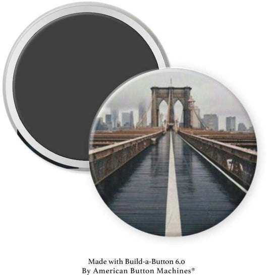 Brooklyn Bridge Up Close Magnet - Magnets and Memories 