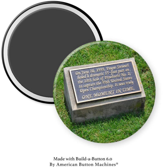 Payne Stewart Plaque “One Moment in Time” Magnet - Magnets and Memories 