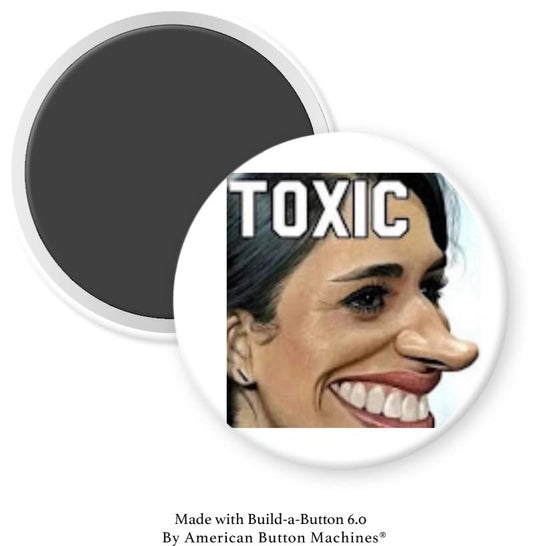 Meghan M Toxic Caricature With Long Nose Magnet - Magnets and Memories 