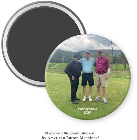 Golf With Friends Golfers 2024 Magnet - Magnets and Memories 