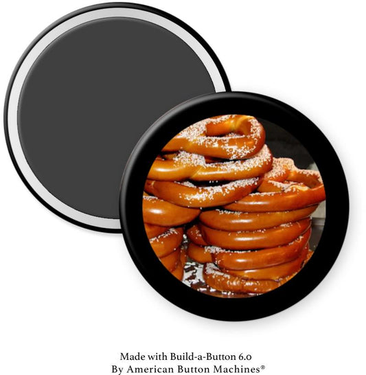Many Large Pretzels Stand Magnet - Magnets and Memories