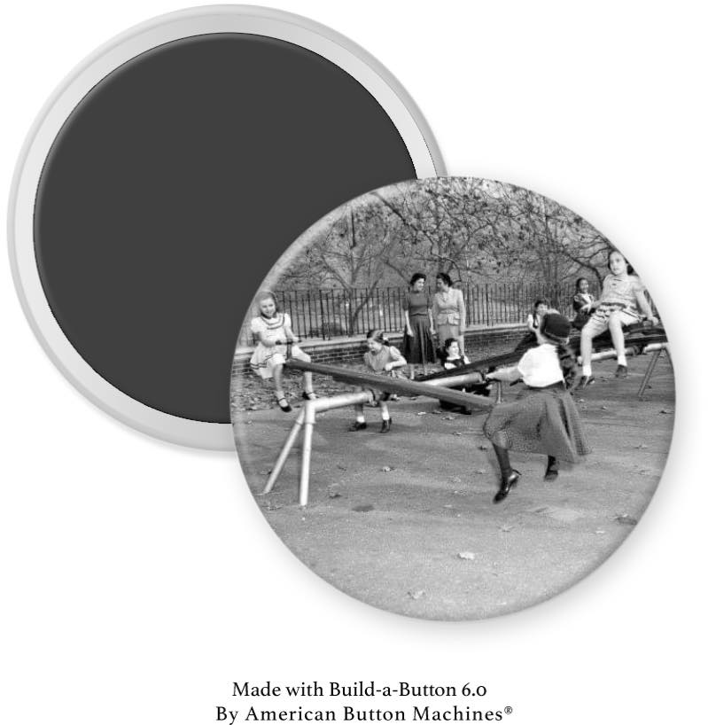 See-Saw at Playground Magnet - Magnets and Memories 