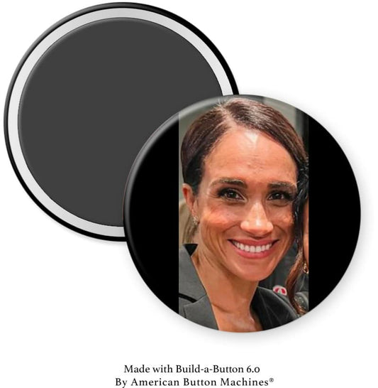 Meghan Markle Natural Closeup Face Magnet - Magnets and Memories 