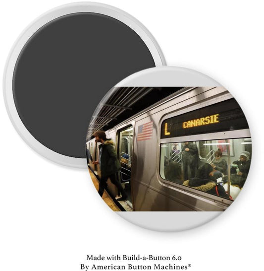 Canarsie L Train Magnet - Magnets and Memories 