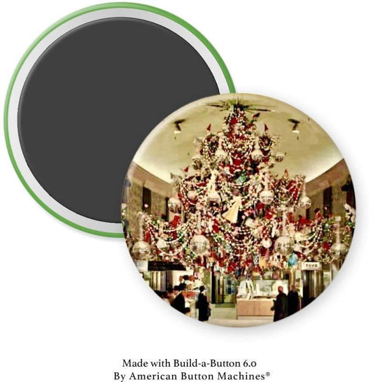 A & S Dept Store Old Timey Christmas Tree Magnet - Magnets and Memories 