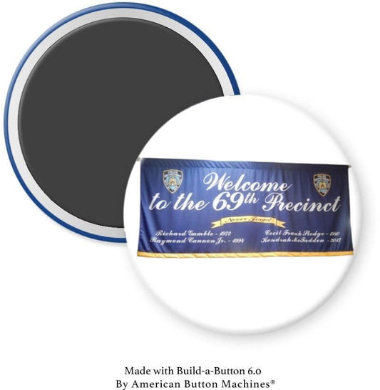 69th Police Precinct in Brooklyn Banner Magnet - Magnets and Memories 