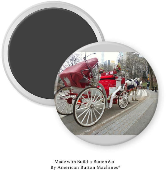 Horse Carriage Ride in Central Park Magnet - Magnets and Memories 